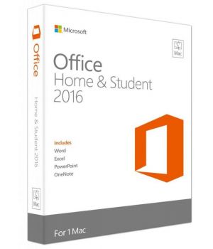 Microsoft Office Mac Home and Student 2016 English Only Medialess (GZA-00646)