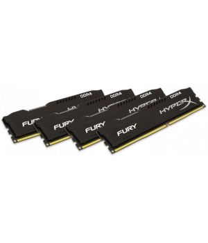 Kingston 32 GB (4x8GB) DDR4 2400 MHz HyperX Fury Black (HX424C15FB2K4/32)