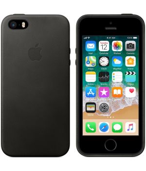 Apple iPhone SE/5S Leather Case Black (high copy)