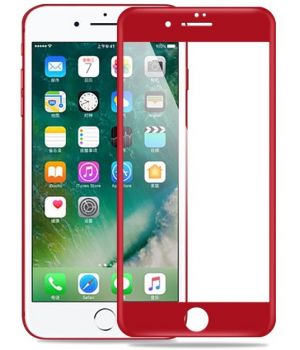 4D Glass for iPhone 7 Red