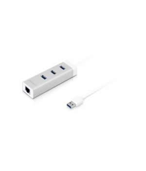Macally 3 port USB hub Ethernet-AL (U3HUBGBA)