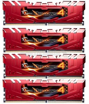 G.Skill Ripjaws 4 Series 16GB (4x4GB) DDR4 (PC4 19200) (F4-2400C15Q-16GRR)