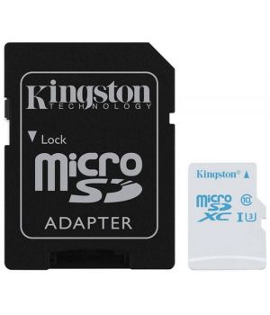 Kingston 64 GB microSDXC class 10 UHS-I U3 + SD Adapter SDCAC/64GB
