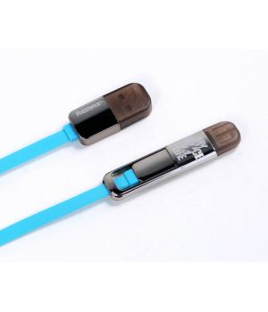 Remax USB Cable Transformer USB to Lightning/MicroUSB Blue