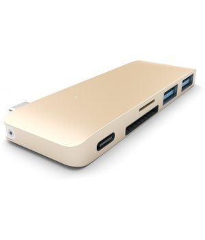 Satechi Type-C USB 3.0 Passthrough Hub Gold (ST-TCUPG)