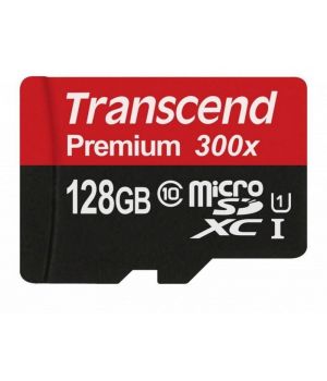 Transcend 128 GB microSDXC UHS-I Premium + SD Adapter TS128GUSDU1
