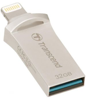 Transcend 32 GB USB 3.1/Lightning JetDrive Go 500 Silver (TS32GJDG500S)