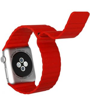 Apple Watch 42mm Leather Loop Red (high copy)