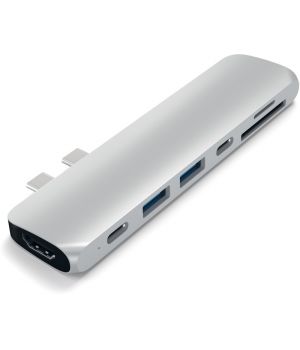 Satechi Aluminum Type-C Pro Hub Adapter Silver (ST-CMBPS)
