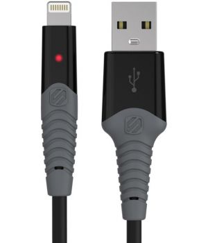 Scosche Strikeline Lightning to USB with Rugged LED Indicator 0.91m Black (RI3LED)