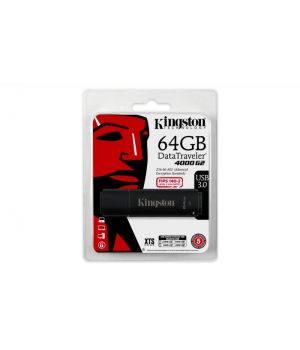 Kingston 64 GB DataTraveler 4000 G2 Metal Black Security DT4000G2/64GB