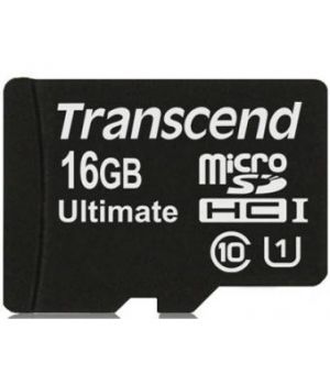 Transcend 16 GB microSDHC class 10 UHS-I Ultimate + SD Adapter TS16GUSDHC10U1