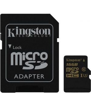 Kingston 16 GB microSDHC class 10 UHS-I U3 + SD Adapter SDCG/16GB