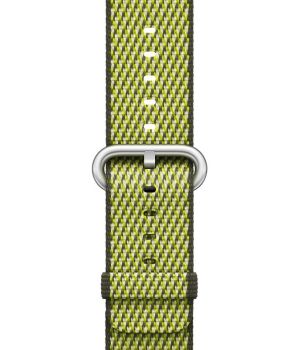 Apple Watch 42mm Dark Olive Check Woven Nylon (MQVQ2)