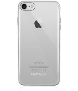 Macally Transparent Case Silver for iPhone 7 (LUXRP7M-S)