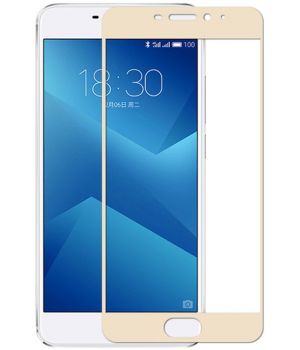Simple Case 3D Glass for Meizu M5 Gold