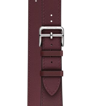 Apple Watch Hermes 38mm Bordeaux Swift Leather Double Tour (MQWY2)