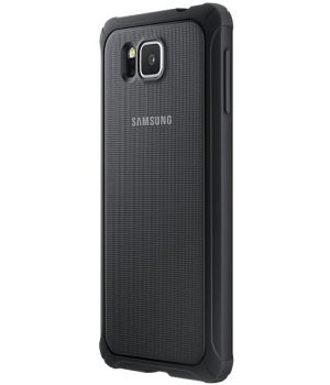 Samsung Flip Cover for Galaxy Alpha G850 (EF-PG850BSEGRU) Silver