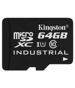 Kingston 64 GB microSDXC Class 10 UHS-I Industrial + SD Adapter SDCIT/64GB