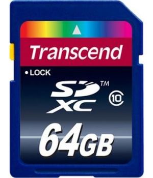 Transcend 64 GB SDXC class 10 TS64GSDXC10