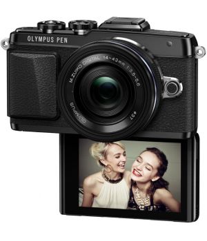 Olympus PEN E-PL7 kit (14-42) Pancake Zoom Black