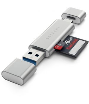 Satechi Aluminum Type-C USB 3.0 and Micro/SD Card Reader Gold (ST-TCCRAG)