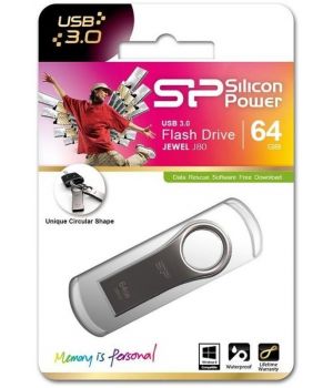 Silicon Power 64 GB Jewel J80 3.0 Titanium SP064GBUF3J80V1T