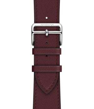Apple Watch Hermes 42mm Bordeaux Swift Leather Single Tour (MQX12)