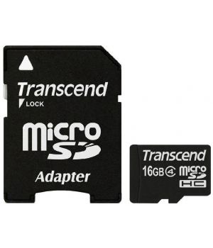 Transcend 16 GB microSDHC class 4 with SD Adapter (TS16GUSDHC4)