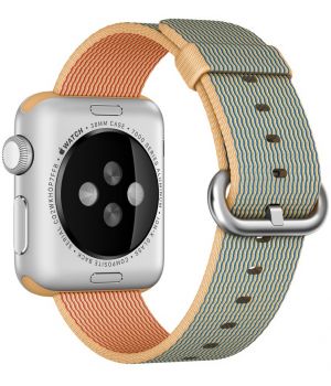Apple Woven Nylon for Watch 38mm Gold/Royal Blue (MM9M2)