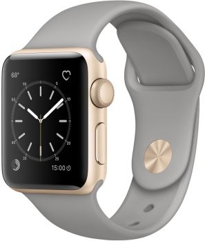 Apple Watch 38mm Series 1 Gold Aluminum Case with Concrete Sport Band (MNNJ2)