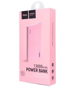 Hoco PowerBank B12 Khaki Style 13000 mAh Pink