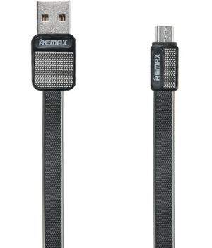 Remax Metal cable micro-USB to USB Black (RC-044m)