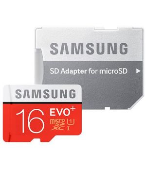 Samsung microSDHC 16GB EVO Plus Class 10 UHS-I + SD Adapter (MB-MC16DA)