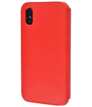 Apple iPhone X Leather Folio Red (high copy)