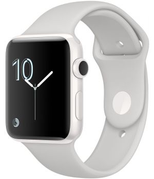Apple Watch Edition 42mm Series 2 White Ceramic Case with Cloud Sport Band (MNPQ2)