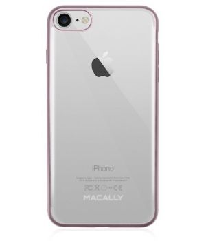 Macally Back Cover Rose Gold for iPhone 7 (LUXRP7M-RS)
