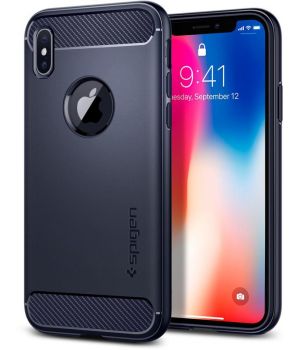 SGP (Spigen) Rugged Armor Midnight Blue for iPhone X (057CS22126)