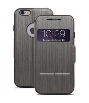Moshi Sensecover Touch Sensitive Flip Case for iPhone 6 Plus Steel Black (99MO072304)