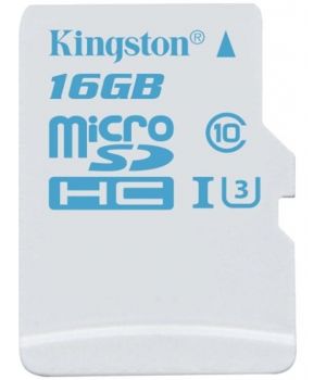 Kingston 16 GB microSDHC class 10 UHS-I U3 SDCAC/16GBSP