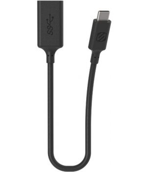 Scosche StrikeLine (0.15m) USB-C to USB-A Black (CAF3G1DI)
