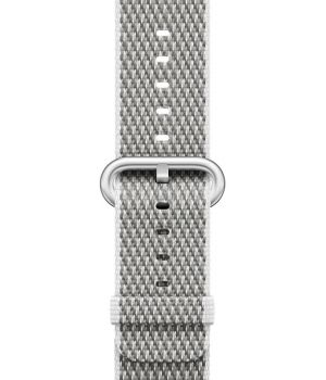 Apple Watch 42mm White Check Woven Nylon (MQVL2)