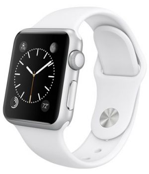 Apple Watch Sport 38mm Silver Aluminum Case with White Sport Band (MJ2T2)