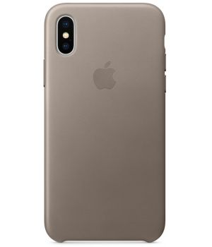 Apple iPhone X Leather Case Taupe (MQT92)