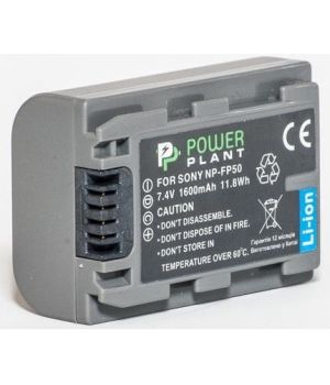 PowerPlant Aккумулятор для Sony NP-FP50 (1600 mAh) - DV00DV1025