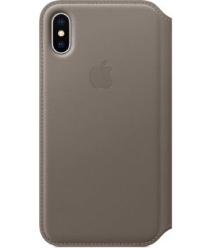Apple iPhone X Leather Folio Taupe (MQRY2)