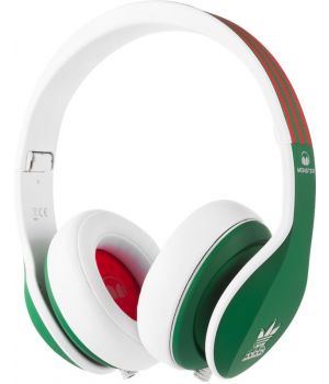 Monster Adidas Originals Limited Over-Ear Green and Red over White