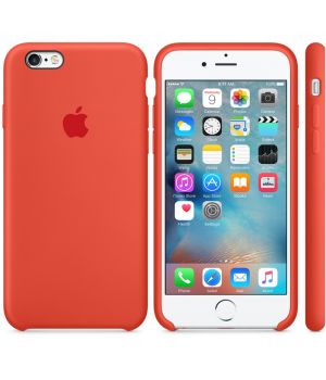 Apple iPhone 6S Silicone Case Orange (high copy)
