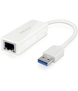 Macally USB 3.0 to Gigabit Ethernet Adapter White (U3GB)
