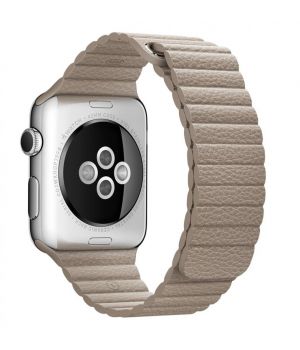 Apple Leather Loop for Watch 42mm Stone Large (MJ4Y2)